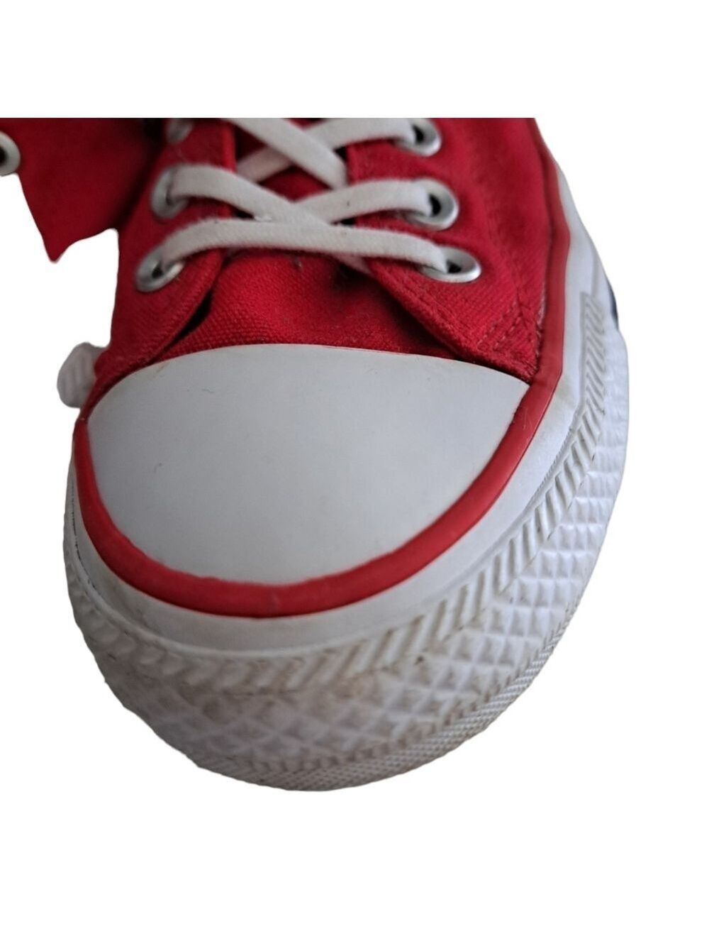 Converse Chuck Taylor All Star Madison Mid Top Sneakers shoes red canvas comfy 9 - Picture 11 of 12